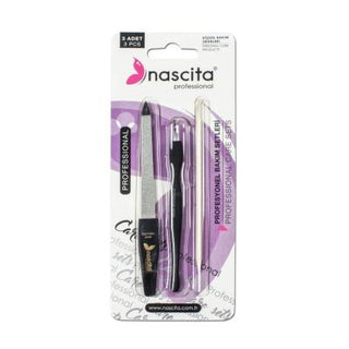 Nascita Profesyonel Nail Care Set - 3 Piece Manicure Tools for Professional Nail Care at Home Nascita Profesyonel 3-Piece Nail Care Set - Professional Manicure Tools Nail Care Set, Manicure Tools, Professional Nail Care, Tırnak Bakım Seti, Nascita Profesyonel, Nail File, Cuticle Pusher, Cuticle Scraper, Nail Grooming, Personal Grooming, Nail Aesthetics, Nail Health, Manicure at Home, Salon Quality Nail Care