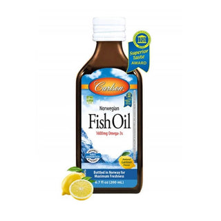 Carlson Omega 3 Fish Oil Lemon Flavored 200ml