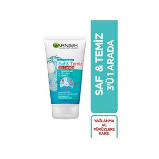 Garnier Pure Active 3-in-1 Facial Cleanser: White Clay & Salicylic Acid for Oily & Combination Skin | Deep Cleansing, Exfoliating, Pore Minimizing Garnier 3-in-1 Cleanser: Salicylic Acid for Oily Skin 3 in 1 cleanser, salicylic acid cleanser, white clay mask, oily skin cleanser, combination skin cleanser, exfoliating face wash, pore minimizing cleanser, Garnier cleanser, facial cleanser for oily skin, facial cleanser, face wash, cleanser, mask, peeling, exfoliant, white clay, salicylic acid, oily skin, comb