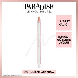 Loreal Paris Paradise Le Kohl Eyeliner - Immaculate Snow, Long-Lasting, Sensitive Eyes Makeup Loreal Paris Eyeliner - Long Lasting & Gentle Loreal Paris, Paradise Le Kohl Eyeliner, Immaculate Snow, Long-lasting eyeliner, Sensitive eyes makeup, Eye makeup, Cosmetics, Makeup, Eyeliner, Smudge-proof, Gentle makeup