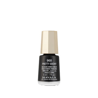 Mavala Mini Color Oje 968 Pretty Ebony Nail Polish - Travel-Sized Ebony Polish Mavala Mini Color Oje 968 Pretty Ebony - Travel Sized Nail Polish Mavala Mini Color Oje, Pretty Ebony nail polish, 968 nail polish shade, Mini nail polish, Travel-sized nail polish, Nail beauty products, Cosmetic gifts, Compact cosmetics, Ebony nail color, Nail care on-the-go