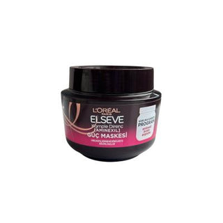 Loreal Elseve: Complete Resistance Strengthening Hair Mask - Reduce Breakage & Hair Loss - Biotin, Aminexil, Arginine - Silicone-Free - 300ml Loreal Elseve Hair Mask - Stop Breakage & Loss! hair mask for breakage, hair mask for hair loss, strengthening hair mask, biotin hair mask, aminexil hair treatment, argnine hair mask, silicone-free hair mask, hair mask for weak hair, hair breakage treatment, hair loss prevention mask, hair mask, breakage, hair loss, strengthening, biotin, aminexil, argnine, silicone-f
