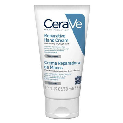 CeraVe Repairing Hand Cream: Intense Moisturizing for Dry, Cracked, Sensitive Skin | Ceramide & Hyaluronic Acid, Fragran