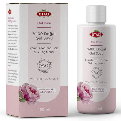 Otacı Otacõ Natural Rose Water Toner: Softens, Refreshes & Tightens Skin - Rosa Damascena - Refreshing Facial Cleanser &