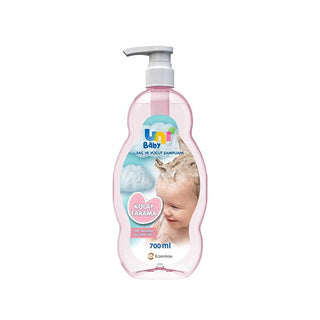 Uni Baby Easy Combing Hair & Body Shampoo 700ml - Gentle Formula