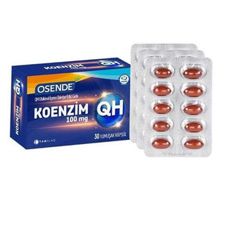 Osende Ubiquinol (Coenzyme Q10) 100 mg Dietary Supplement - 30 Capsules - Antioxidant Support for Heart Health Osende Ubiquinol 100 mg - Antioxidant Support Supplement Coenzyme Q10 supplement, Ubiquinol dietary supplement, Antioxidant support, Heart health supplement, Energy production support, Dietary Supplement, Health and Wellness, Osende, Ubiquinol, CoQ10