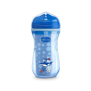 Chicco Thermal Insulated Active Glass Blue 14 Months + Men's Blue Fish 266ml