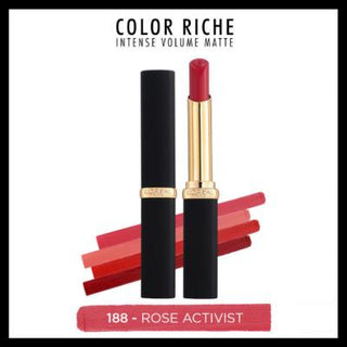 Loreal Paris Color Riche Intense Volume Matte Lipstick - Rose Activist (188) - Moisturizing & Volumizing Matte Finish Loreal Paris Color Riche Matte Lipstick - Rose Activist (188) Loreal Paris Color Riche, Matte Lipstick, Rose Activist, Hyaluronic Acid Lipstick, Moisturizing Lip Color, Cosmetics, Lip Care, Beauty Products, Makeup, Long Lasting Lipstick, Volumizing Lipstick, Matte Finish Lipstick, Rose Lipstick, Lipstick Gift, Makeup Essentials