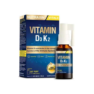 Nutraxin Vitamin D3 K2 Spray: Support Bone Health, Boost Immunity & Convenient Absorption - 30ml Nutraxin Vitamin D3 K2 Spray - Bone & Immune Support Vitamin D3 K2 spray, D3 K2 supplement, Vitamin D spray, Vitamin K2 spray, Bone health supplement, Nutraxin Vitamin D3K2, Vitamin D oral spray, K2 Menakinon-7, Vitamin D supplement, Vitamin K2 supplement, D3 supplement, K2 supplement, Bone health, Immune support, Dietary supplement, Oral spray, Vitamin D oral spray, K2 oral spray, Health supplement, Wellness, V