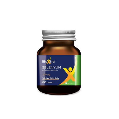 LifeXtra Selenium Supplement for Adults and Pre-Teens - 200 mcg, 60 Tablets, Immune System Support