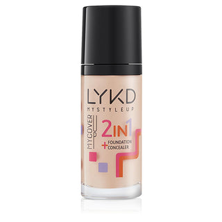 LYKD 2 in 1 Foundation Soft Fair - Long-lasting, Natural Finish, Nourishing Skin with Balm Extracts & Vitamin C LYKD 2 in 1 Foundation Soft Fair - Nourishing & Long-lasting 2 in 1 Foundation, LYKD Foundation, Soft Fair Foundation, Long-lasting Foundation, Natural Finish Foundation, Nourishing Foundation, Makeup for All Skin Types, Skincare Benefits, Antioxidant Makeup, Balm Extracts, Vitamin C Enriched, High Coverage Foundation, Versatile Makeup, Sensitive Skin Friendly, Daily Makeup, Special Occasion Makeu