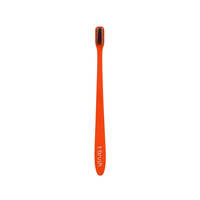 T-Brush Biodegradable Toothbrush Medium Hardness Red - Eco-Friendly Oral Care
