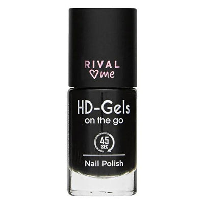 Rival Loves Me HD Gels Mystic Black Nail Gel Polish - Quick, Intense Color for Professional Finish at Home
