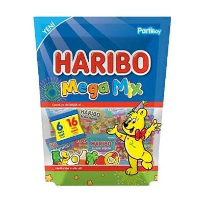 Haribo Mixed Fruit Flavored Gummies Variety Pack - Soft Candies for Kids and Adults, Fruit Flavored Gummies, Mixed Fruit