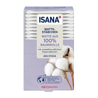 Isana Eco-Friendly Cotton Buds - 200 Count, Gentle Ear Cleaning, Paper Stick, Biodegradable Isana Eco-Friendly Cotton Buds - Gentle Ear Cleaning Cotton buds, Ear cleaning, Eco-friendly ear buds, Paper stick cotton buds, Cotton swabs, Gentle ear cleaning, Biodegradable cotton buds, Natural ear care, Hypoallergenic cotton buds, Environmentally friendly ear care, Eco-conscious gifts