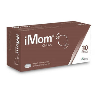 iMom Omega 3 Dietary Supplement - 30 Capsules for Overall Wellness iMom Omega 3 - Dietary Supplement for Overall Wellness Dietary Supplement, Omega 3 Supplement, Vitamin and Mineral Supplement, Health and Wellness Product, Immune System Support, Heart Health, Energy Metabolism, Nutritional Supplement, Capsule Form, iMom