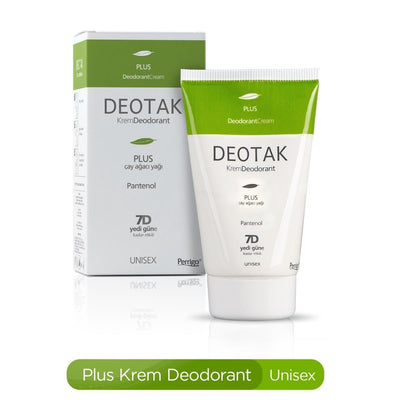 Deotak Plus Tea Tree Oil Deodorant Cream - Natural, Long-Lasting Odor Protection for Men & Women