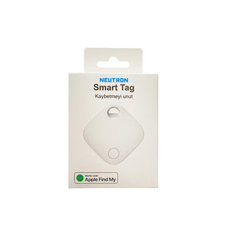 neutron smart tag tracking device front view, neutron smart tag tracking device with iPhone Neutron Smart Tag - Find My Device Tracker | iPhone Compatible Neutron Smart Tag - Find My Device Tracker neutron, smart-tag, iPhone-tracker, tech-gadgets, tracking-device, lost-item-finder, ai-generated, compact-device, everyday-essentials, find-my-device