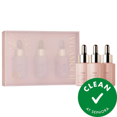 GRO Hair Serum Trio - 3 Month Supply for Thinning Hair, Vegan & Natural Hair Growth Treatment