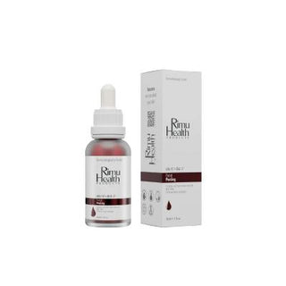 rimu health facial peeling serum 30 ml bottle, rimu health rejuvenating facial peeling application, facial peeling serum ingredients highlight Rimu Health Products Facial Peeling Serum - Rejuvenating | 30 ml Rimu Health Facial Peeling Serum - Rejuvenating AHA/BHA facial-peeling, skincare, acne-treatment, rejuvenating-serum, exfoliation, skincare-solutions, vegan, cruelty-free, aham-ingredients, ai-generated