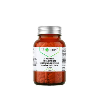 VeNatura L-Arginine Dietary Supplement with Coenzyme Q10 & Herbal Extracts - 60 Tablets for Heart Health & Energy Support VeNatura L-Arginine Supplement for Heart Health & Energy L-Arginine supplement, Coenzyme Q10 benefits, Herbal extract blend, Dietary supplement for heart health, Natural energy support, Heart health supplements, Energy boost supplements, Nutritional support, VeNatura, Dietary supplements, Health supplements, Wellness products