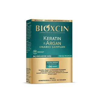 Bioxcin Keratin & Argan Repairing Shampoo - Nourishes, Repairs, and Moisturizes Damaged Hair, Hypoallergenic & Paraben-Free Bioxcin Keratin Shampoo for Damaged Hair Repair Keratin Shampoo, Argan Oil Hair Care, Repairing Shampoo for Damaged Hair, Hypoallergenic Hair Products, Paraben-free Shampoo, Hair Loss Prevention, Sensitive Scalp Solutions, Nourishing Hair Products, Hair Repair, Hair Growth Support, Gentle Hair Care, Dermatologically Tested Shampoo