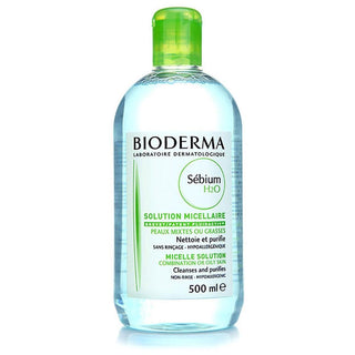 Bioderma Sebium H2O Micellar Water: Gentle Makeup Remover & Oily Skin Cleanser - Non-Comedogenic, No Rinse Formula - 16.91 fl oz Bioderma Sebium H2O: Gentle Micellar Water for Oily Skin Bioderma Sebium H2O, micellar water, makeup remover, oily skin cleanser, combination skin cleanser, non-comedogenic cleanser, gentle makeup remover, no rinse cleanser, sebium H2O, face cleansing water, oily skin, combination skin, acne-prone skin, gentle cleanser, makeup removal, facial cleanser, skincare, beauty, personal c