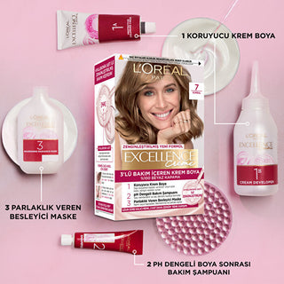 L'Oreal Paris Excellence Crème Hair Color Ash Blonde 9.1 - 100% Gray Coverage | Professional Care