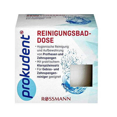 Prokudent Dental Retainer and Denture Cleaning Case - Hygienic, Portable, and Effective Cleaning for Retainers and Dentu