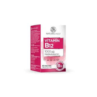 naturalnest vitamin b12 tablets front view, naturalnest vitamin b12 tablets back view, naturalnest vitamin b12 tablets ingredients, naturalnest vitamin b12 tablets lifestyle Naturalnest Vitamin B12 1000 Mcg - Metilkobalamin | 60 Tablets Naturalnest Vitamin B12 1000 Mcg - Metilkobalamin Tablets vitamin-b12, naturalnest, metilkobalamin, dietary-supplement, vegan-friendly, energy-support, adult-health, pure-ingredients, health-supplements, ai-generated