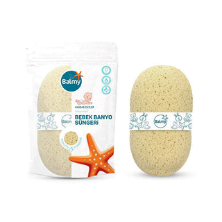 Natural Cotton Baby Bath Sponge - Soft & Gentle | Ideal for All Skin Types