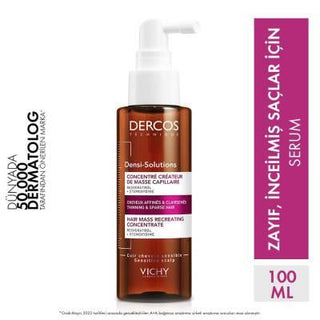 vichy dercos densi-solution lotion 100ml product view, vichy densi-solution lotion application Vichy Dercos Densi-Solution Lotion - Hair Density Booster | 100ml Vichy Dercos Densi-Solution Lotion - 100ml Hair Treatment vichy, hair-care, hair-loss-treatment, density-booster, hypoallergenic, paraben-free, scalp-care, strengthening, anti-hair-loss, ai-generated