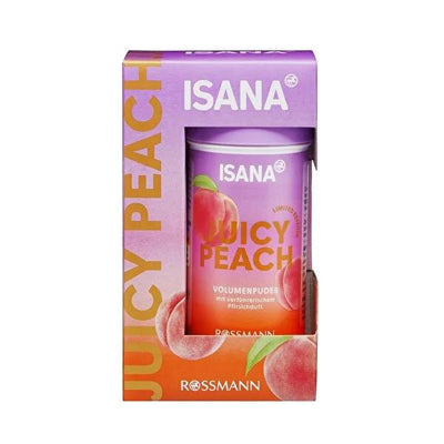 Isana Juicy Peach Hair Volumizing Powder - Lightweight Volume, Dermatologically Tested, Peach Scented Hair Texture Powde