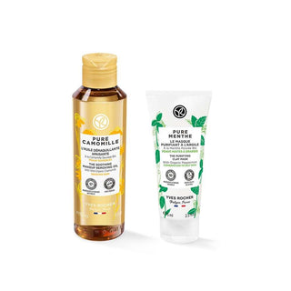 Fiddy Skincare Set - Gentle Makeup Removal Oil & Purifying Clay Mask for Sensitive Skin Fiddy Skincare Set for Sensitive Skin Care Skincare Set, Makeup Removal Oil, Clay Mask, Sensitive Skin Care, Natural Skincare, Skincare Routine, Gentle Skincare, Purifying Mask, Makeup Removal, Pure Camomile, Pure Menthe, Skincare for Sensitive Skin