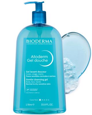 Bioderma Atoderm Shower Gel 1000ml - Moisturizing, Dermatologically Tested, Paraben-Free for Sensitive Skin Bioderma Atoderm Shower Gel 1000ml - Gentle & Moisturizing Bioderma Atoderm Shower Gel, Sensitive skin shower gel, Moisturizing shower gel, Dermatologically tested shower gel, Paraben-free shower gel, Gentle skincare, Natural ingredients, Large size shower gel, 1000ml shower gel, Sensitive skin care, Moisturizing body wash, Bioderma skincare