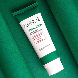 Sinoz Pure Cica Cream: Intensive Hydration & Repair - Soothing Centella Asiatica, Squalane & Aloe Vera -  Sensitive Skin Moisturizer, Post-Procedure Care Sinoz Cica Cream: Soothe & Repair Skin - Sensitive Skin Moisturizer Cica cream, Centella Asiatica cream, Soothing moisturizer, Repairing skin cream, Sensitive skin moisturizer, Post tattoo care cream, Post shave balm, Post laser treatment cream, Squalane moisturizer, Aloe vera face cream, facial moisturizer, dry skin, irritated skin, redness relief, skin b