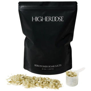 HigherDOSE Serotonin Soak Magnesium Bath Salt for Muscle Relaxation & Mood Boost HigherDOSE Serotonin Soak - Magnesium Bath Salt for Relaxation Magnesium Bath Salt, Muscle Relaxation, Mood Boost, Bath Soak for Relaxation, Natural Wellness Products, Relaxation, Stress Relief, Self-Care, Bath Soaks, Wellness Products, Magnesium for Muscle Relaxation, Natural Bath Salts, Aromatherapy Bath, Spa Day at Home, Gift for Her, Gift for Him, Relaxing Bath Experience, Skin Nourishment, Natural Ingredients, Bath Ritual