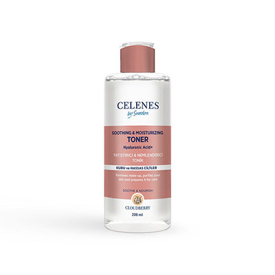 Celenes Cloudberry Hydrating and Soothing Toner - Natural Skincare with Hyaluronic Acid, Alcohol-Free, 6.76 fl oz