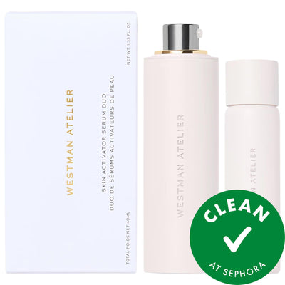 KORA Organics: Skin Activator Hyaluronic Acid & Niacinamide Serum Duo - Reduce Fine Lines, Hydrate & Firm, Vegan, Cruelt