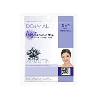 Dermal Face Mask with Arbutin & Collagen - Hydrating, Brightening, Single-Use Sheet Mask for Nourished Skin Dermal Face Mask - Hydrating & Brightening Sheet Mask face mask, skin nourishment, Arbutin, Collagen, Vitamin E, single-use face mask, hydrating face mask, brightening face mask, skincare, beauty, cosmetics, sheet mask, facial mask, glow booster, skin brightening, skin hydration