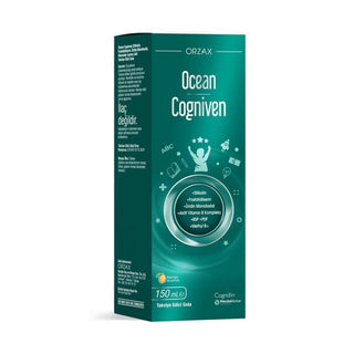 Ocean Cogniven Liquid Dietary Supplement for Cognitive Support - 5.07 fl oz Ocean Cogniven Liquid Supplement for Brain Health cognitive support supplement, liquid dietary supplement, B vitamins supplement, brain health support, sitikolin and fosfotidilserin supplement, dietary supplement, cognitive function, brain health, wellness, nutritional supplement, adults, children over 11, easy to consume, mango flavor, energy metabolism, nervous system health