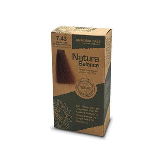 Natura Balance Ammonia-Free Blonde Copper Hair Dye 7.43 - Gentle Cream Formula for Vibrant, At-Home Color Natura Balance Blonde Copper Hair Dye - Ammonia Free & Gentle hair dye, ammonia free hair dye, blonde copper hair dye, kumral bakır saç boyası, 7.43 hair color, at home hair color, cream hair dye, hair coloring, hair color, copper hair, blonde hair, ammonia-free, gentle hair dye, hair color cream, home hair color, hair color for women, hair color for girls, hair treatment, beauty, personal care, hair, c
