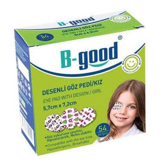b-good colored eye patch for girls, B-good eye patch pack, colorful eye patches for kids B-good Colored Eye Patch - Girls 54-Pack B-good Colored Eye Patch - Girls 54-Pack b-good, eye-patch, children-accessories, hypoallergenic, girls-products, sterile, pack-of-54, colored-patches, eye-care, ai-generated