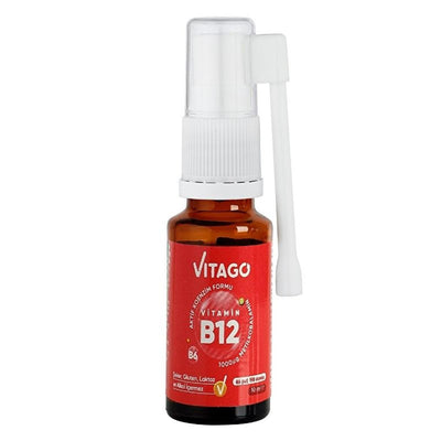 Vitago Vitamin B12 Spray: Fast Absorbing Methylcobalamin B12 Supplement for Energy, Immune Support & Fatigue Reduction -