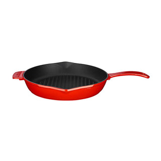 LAVA Cast Iron Grill Pan - 11 Inch Diameter, Enamel Coated, Durable Cookware for Stovetop & Oven Use LAVA Cast Iron Grill Pan - Durable Cookware for Grilled Flavor Cast Iron Grill Pan, Enamel Coated Cookware, Stovetop Grill Cooking, Durable Kitchenware, Healthy Cooking Options, Cast Iron Cookware, Grill Pan, Cooking Essentials, Kitchenware, Cookware Sets, Non-Stick Cookware, Oven Safe Cookware, Dishwasher Safe Cookware