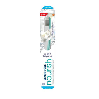 Sensodyne Nourish Toothbrush - Effective Cleaning for Sensitive Teeth Adults Sensodyne Nourish Toothbrush for Sensitive Teeth Sensodyne Nourish Toothbrush, Adult toothbrush, Sensitive teeth care, Oral hygiene, Healthy whitening toothbrush, Toothbrush for sensitive teeth, Effective cleaning toothbrush, Gentle on gums, Daily oral care, Oral care for adults, Sensitive teeth solution