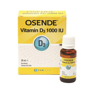 Osende Vitamin D3 1000 IU Oral Drops - 20ml, 500 Drops - Immune System & Bone Health Support Osende Vitamin D3 1000 IU Drops - Immune & Bone Health Vitamin D3 supplement, 1000 IU Vitamin D, oral drops, dietary supplement, immune system support, bone health, health and wellness, supplement, Vitamin D deficiency, Cholecalciferol, olive oil