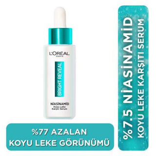 Loreal Paris Bright Reveal Niacinamide Dark Spot Serum - Anti-dark Spot, Non-comedogenic Skincare for Hyperpigmentation Loreal Paris Bright Reveal Niacinamide Dark Spot Serum Niacinamide Dark Spot Serum, Loreal Paris Bright Reveal, Anti-dark spot serum, Skincare for hyperpigmentation, Non-comedogenic skincare, Dark spot treatment, Hyperpigmentation solution, Serum for acne-prone skin, Brightening serum, Skincare routine, Dermatologically tested, Cruelty-free, Brightening skincare products