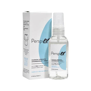 Perspiex Antiperspirant Spray Maximum Strength - Long Lasting Sweat & Odor Protection, 1.69 fl oz Perspiex Maximum Strength Antiperspirant Spray - 5 Days Protection antiperspirant spray, excessive sweating solution, hyperhidrosis treatment, long-lasting sweat protection, paraben-free antiperspirant, maximum strength antiperspirant, clinically tested antiperspirant, non-irritating antiperspirant, fragrance-free antiperspirant, safe antiperspirant, green antiperspirant, underarm care, personal care, hygiene p