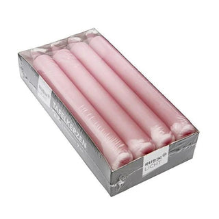 Rubinlicht Rose Stick Candle - 7 Hour Long Burning Paraffin Decorative Table Candle, 6.89" Elegant Ambient Lighting Rubinlicht Rose Candle - 7 Hour Burn | Decorative Stick Candle candle, stick candle, rose candle, paraffin candle, decorative candle, long burning candle, table candle, ambient lighting candle, home decor, mood lighting, relaxation, romantic candle, elegant candle, blush candle, dinner candle, bath candle, 7 hour burn time, paraffin wax, standard size, gifts